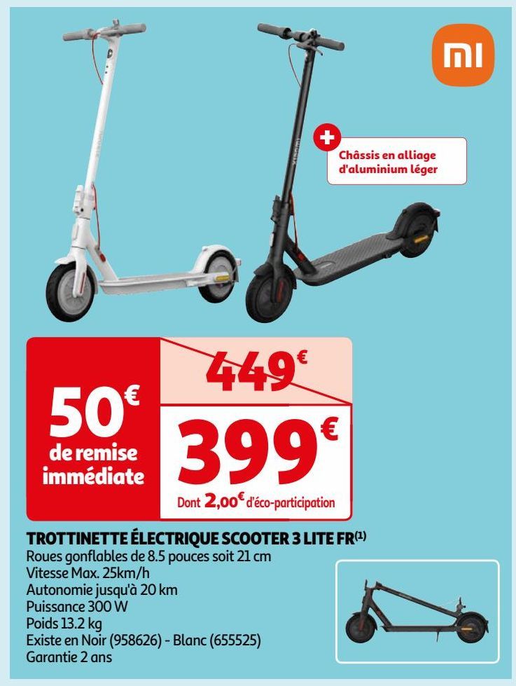 TROTTINETTE ÉLECTRIQUE SCOOTER 3 LITE FR(1)