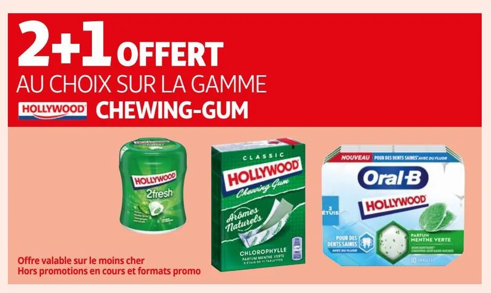 la gamme hollywood chewing-gums 