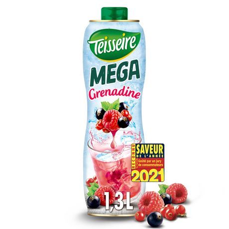 SIROP TEISSEIRE MÉGA GRENADINE