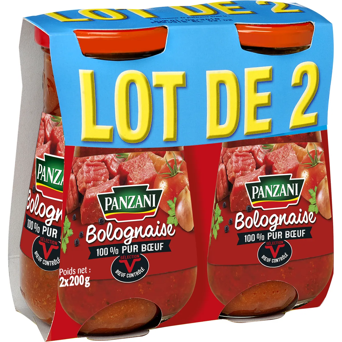 sauce bolognaise 100% pur bœuf panzani