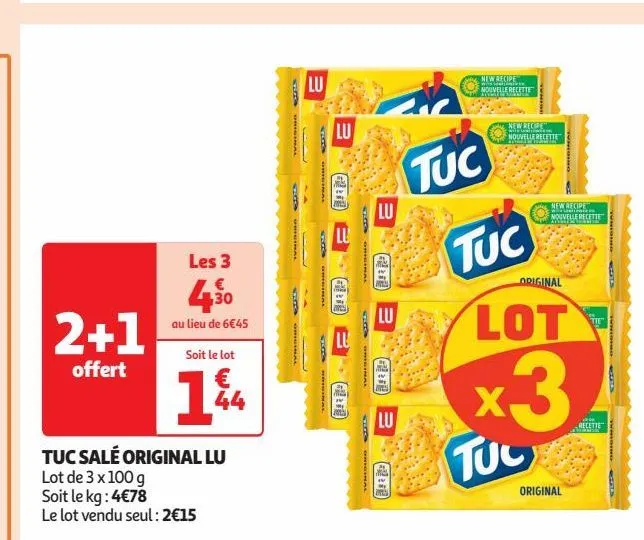 tuc salé original lu