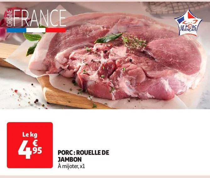 porc : rouelle de jambon