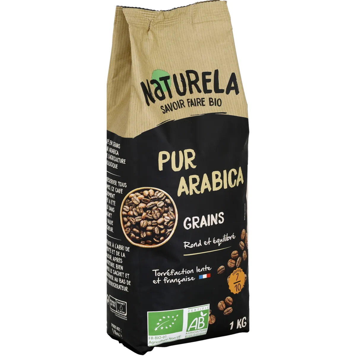 café en grains bio naturela