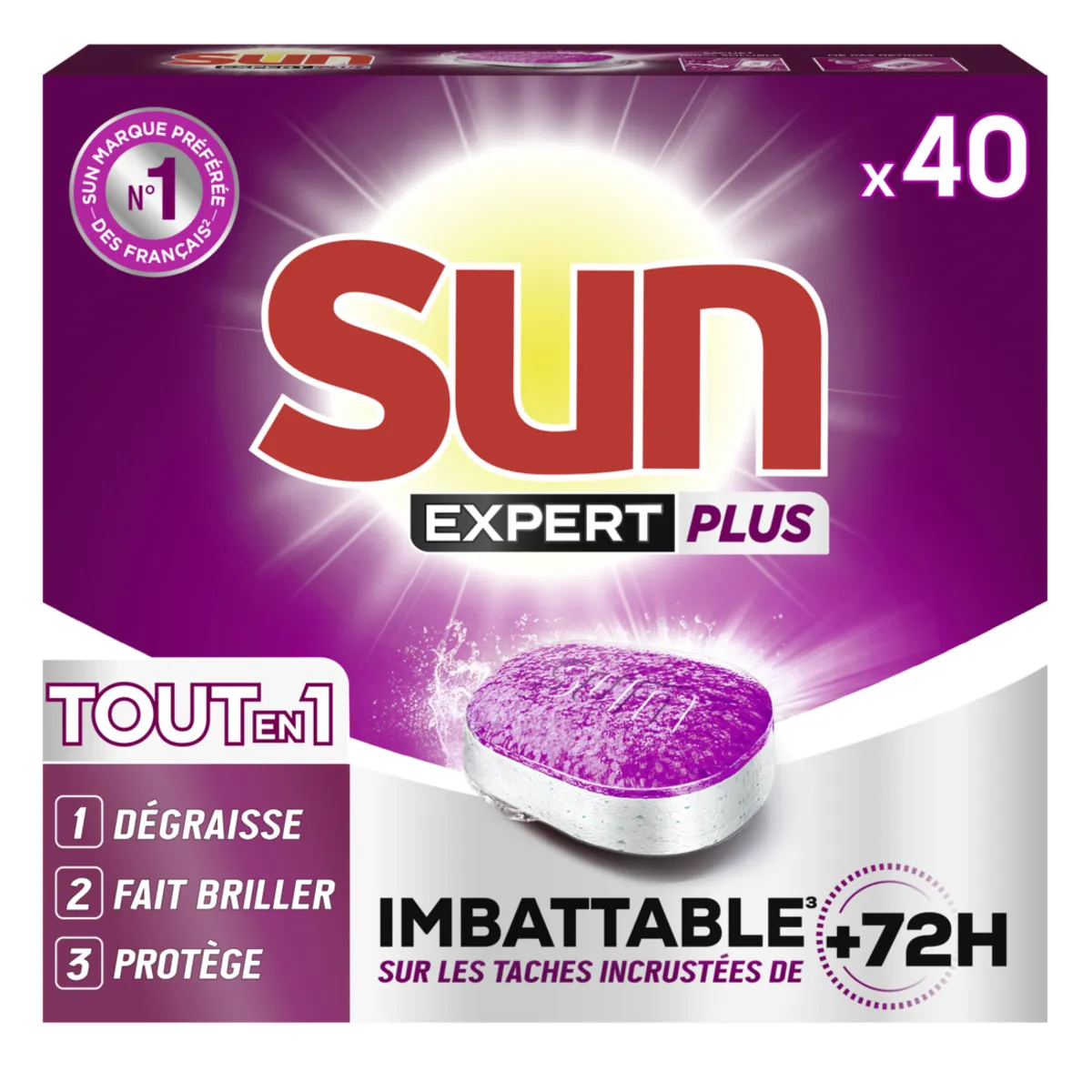 tablettes lave-vaisselle expert plus sun