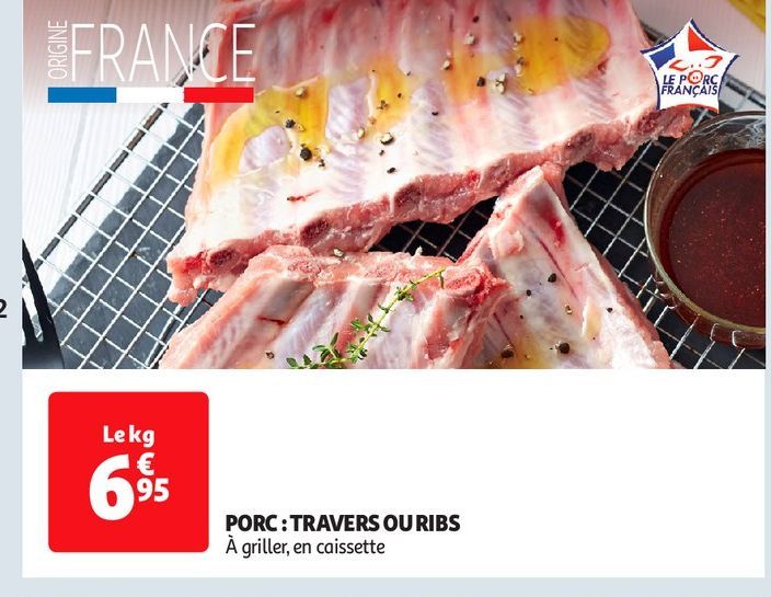 PORC : TRAVERS OU RIBS