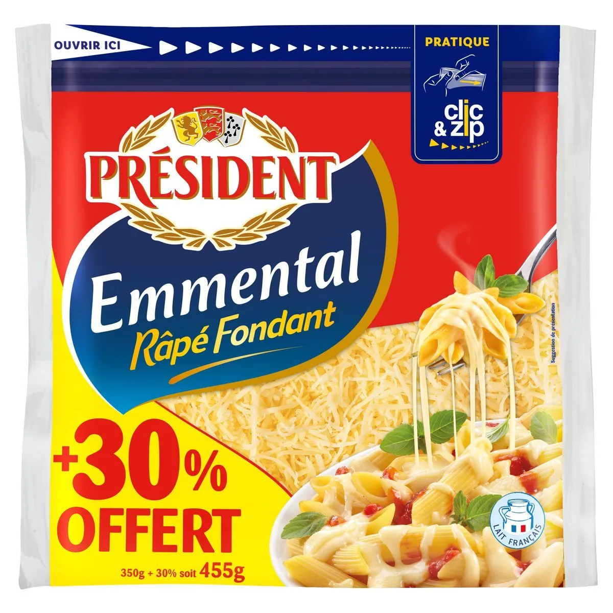 emmental râpé président