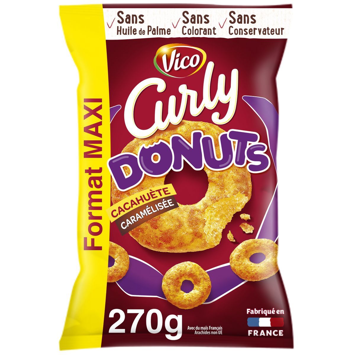 CURLY DONUT'S CACAHUÈTE FORMAT MAXI VICO