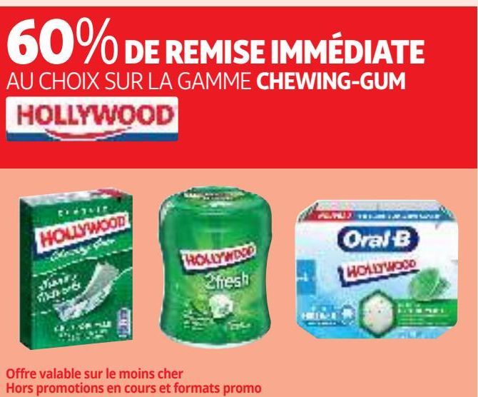  LA GAMME CHEWING-GUM HOLLYWOOD