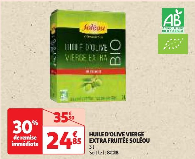 HUILE D'OLIVE VIERGE EXTRA FRUITÉE SOLÉOU