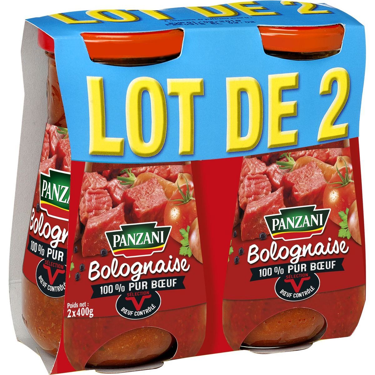 SAUCE BOLOGNAISE 100% PUR BŒUF PANZANI