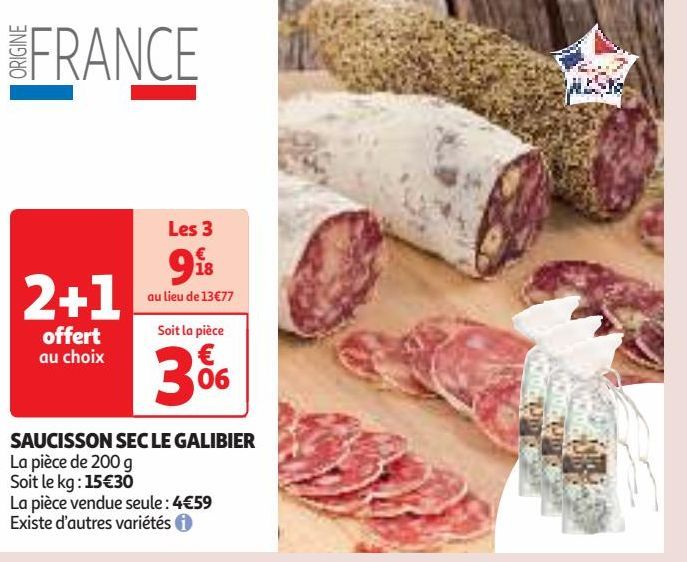 SAUCISSON SEC LE GALIBIER