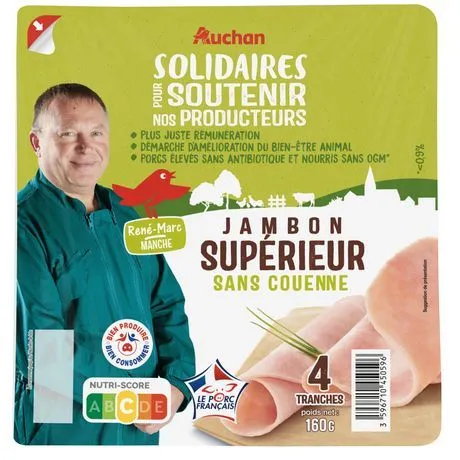 jambon supérieur  auchan solidaires