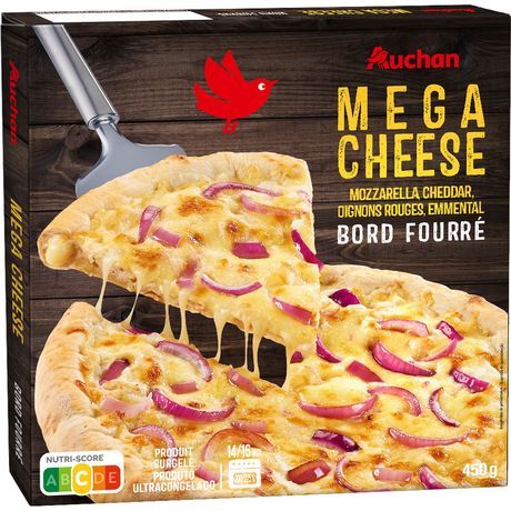  PIZZA MEGA CHEESE  SURGELÉE AUCHAN