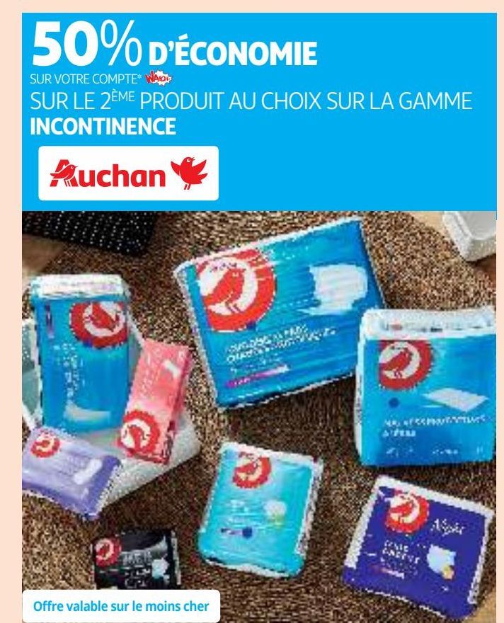 LA GAMME  INCONTINENCE Auchan