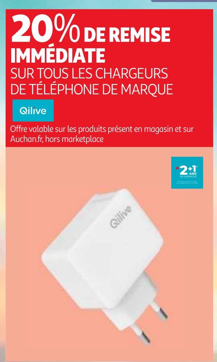 TOUS LES CHARGEURS DE TÉLÉPHONE DE MARQUE QILIVE