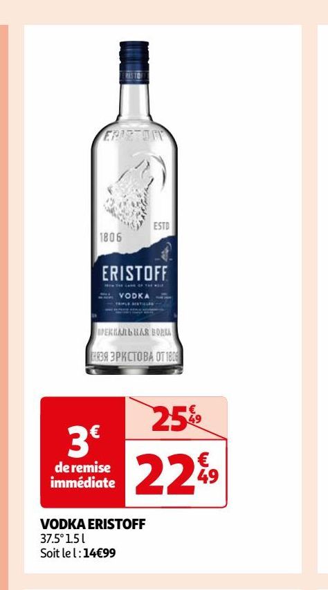 VODKA ERISTOFF 