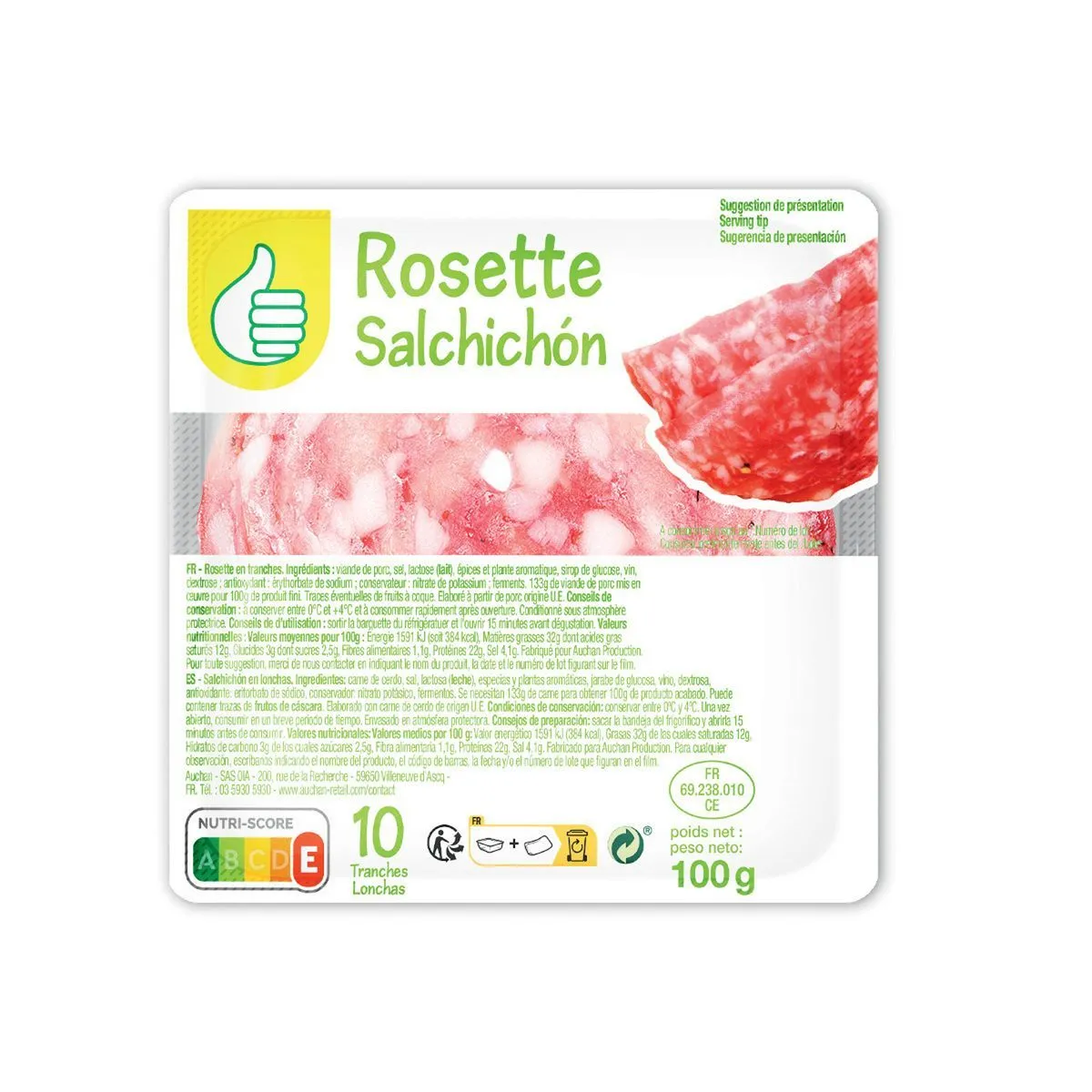 rosette pouce