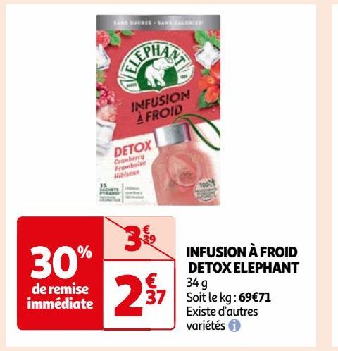 INFUSION À FROID DETOX ELEPHANT 