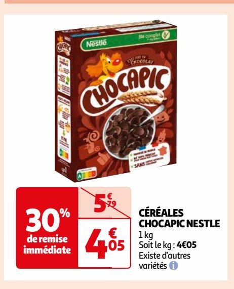 CÉRÉALES CHOCAPIC NESTLE