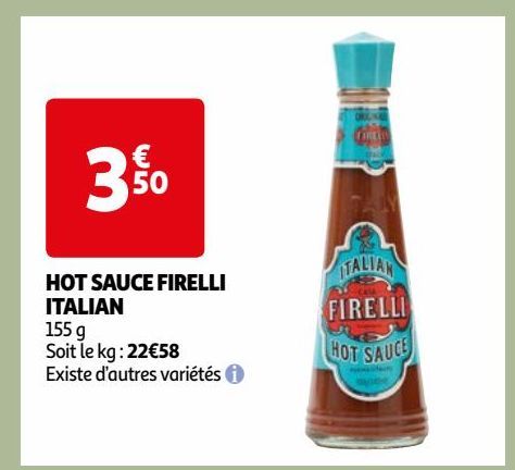 HOT SAUCE FIRELLI ITALIAN