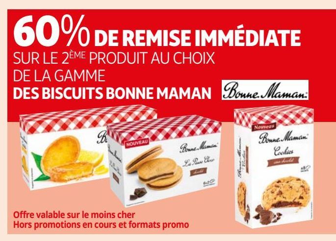 LA GAMME DES BISCUITS BONNE MAMAN