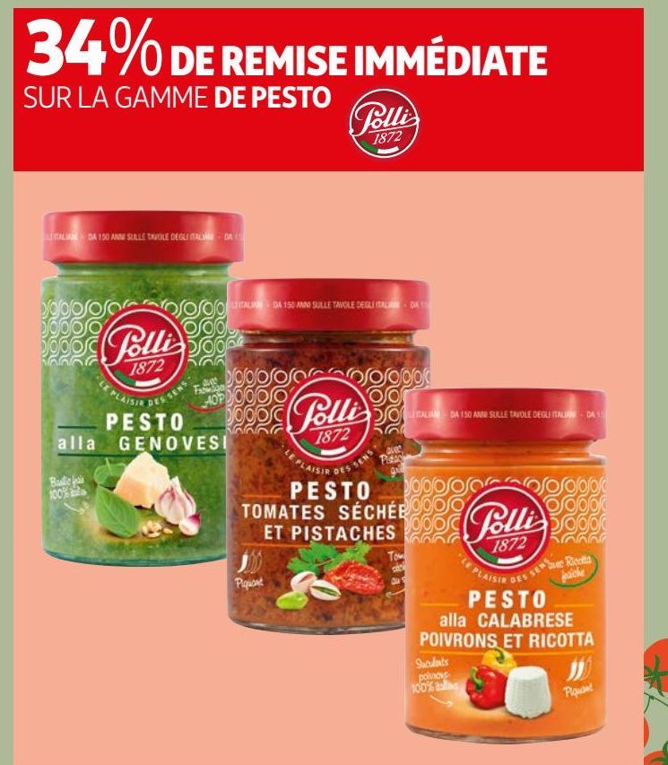 SUR LA GAMME DE PESTO POLLI