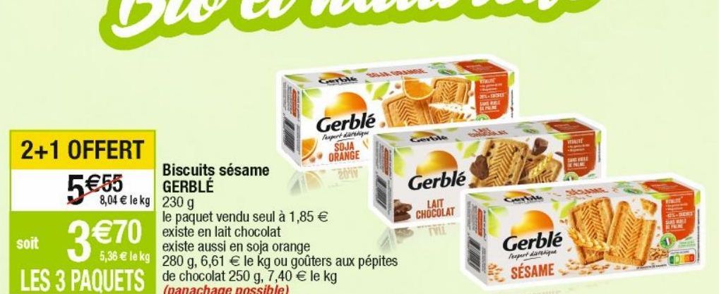 biscuits Gerblé