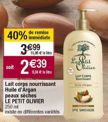 lait pour le corps Le Petit Olivier