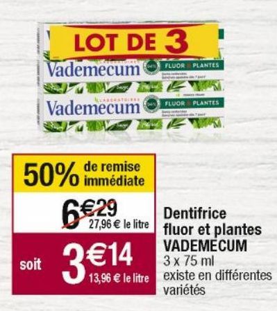 dentifrice Vademecum