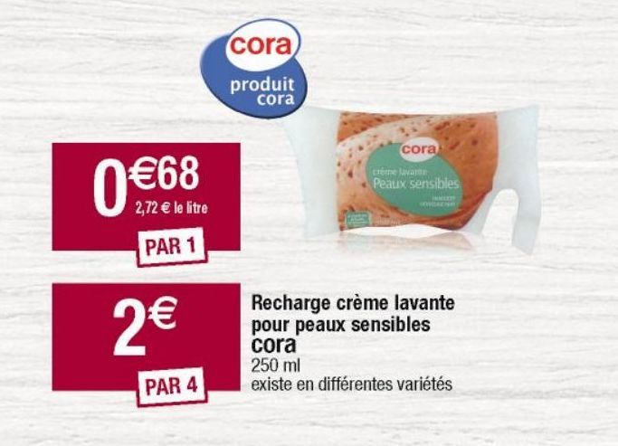 crème pour le corps Cora