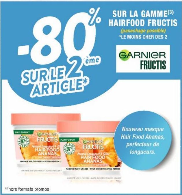 mousse pour cheveux Garnier