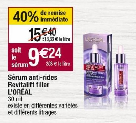 sérum anti-rides L'Oréal