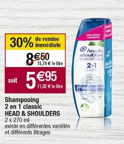 shampoing head & shoulders