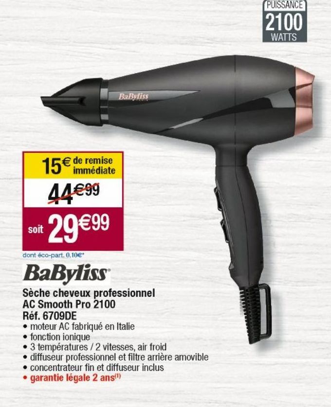 sèche-cheveux Babyliss