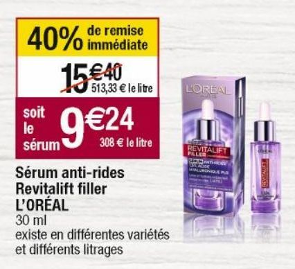 sérum anti-rides L'Oréal