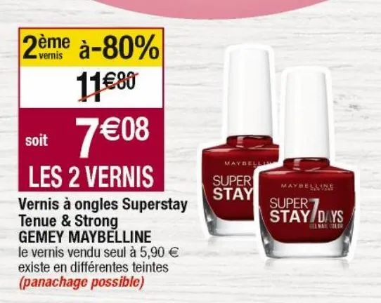 vernis à ongles maybelline
