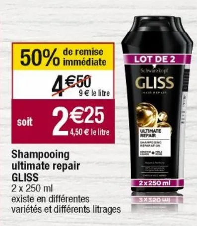 shampoing gliss