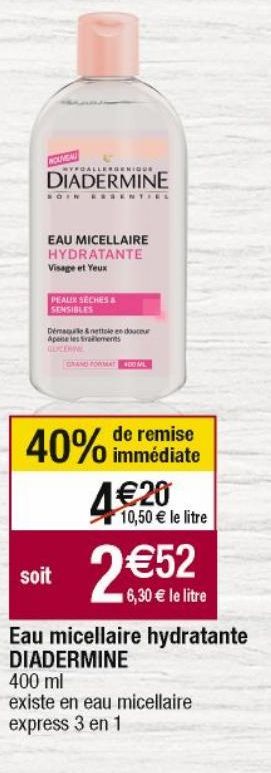 cosmétique Diadermine