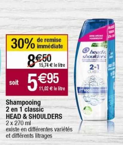 shampoing head & Shoulders