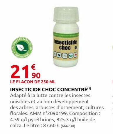 insecticide choc concentre