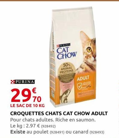 croquettes pour chats cat chow adult