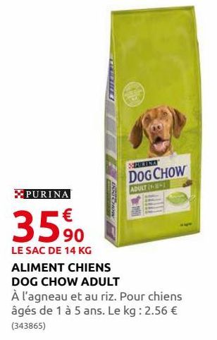 Aliment chiens dog chow adult