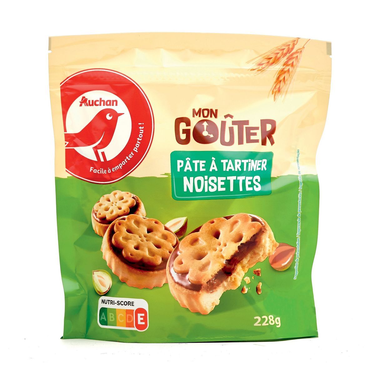 MON GOUTER PÂTE À TARTINER NOISETTES AUCHAN