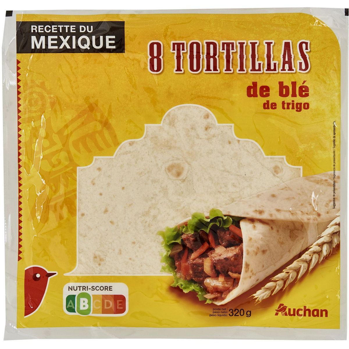 TORTILLAS DE BLE AUCHAN