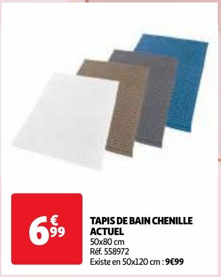 TAPIS DE BAIN CHENILLE ACTUEL