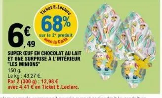 chocolat au lait e.leclerc