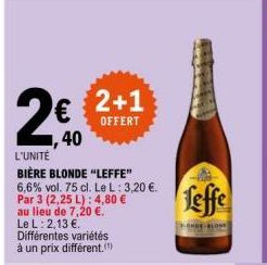 bière blonde Leffe