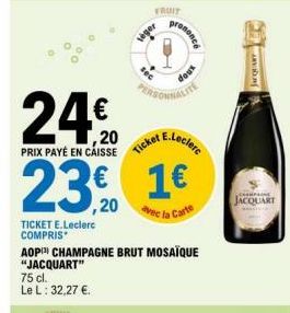 champagne brut E.Leclerc