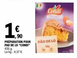 € ,90  Condi  PÃO DE LO 