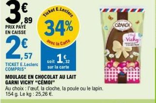 chocolat au lait E.Leclerc